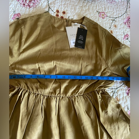 Women’s Long Sleeve Green/Khaki Tiered Maxi Dress in XS and L - Picture 5 of 7